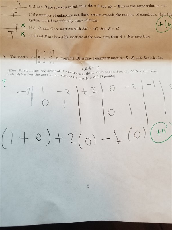 Solved If A and B are row equivalent then A x 0 and B x