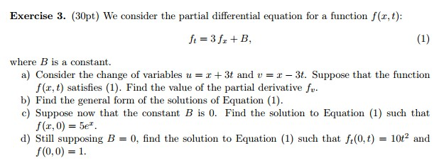 Exercise 3 30pt We Consider The Partial