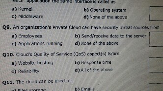 Solved Cloud Computing Answer These Mcq's. Each Answer Can | Chegg.com ...