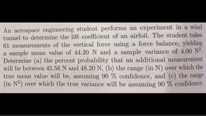 Solved An aerospace engineering student performs an | Chegg.com