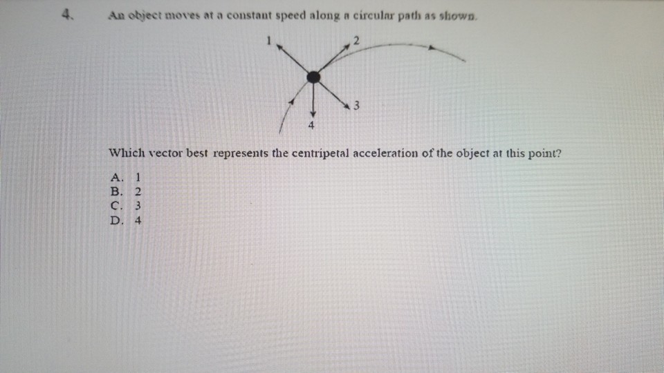 Solved An Object Moves At A Constant Speed Along ? Circular | Chegg.com