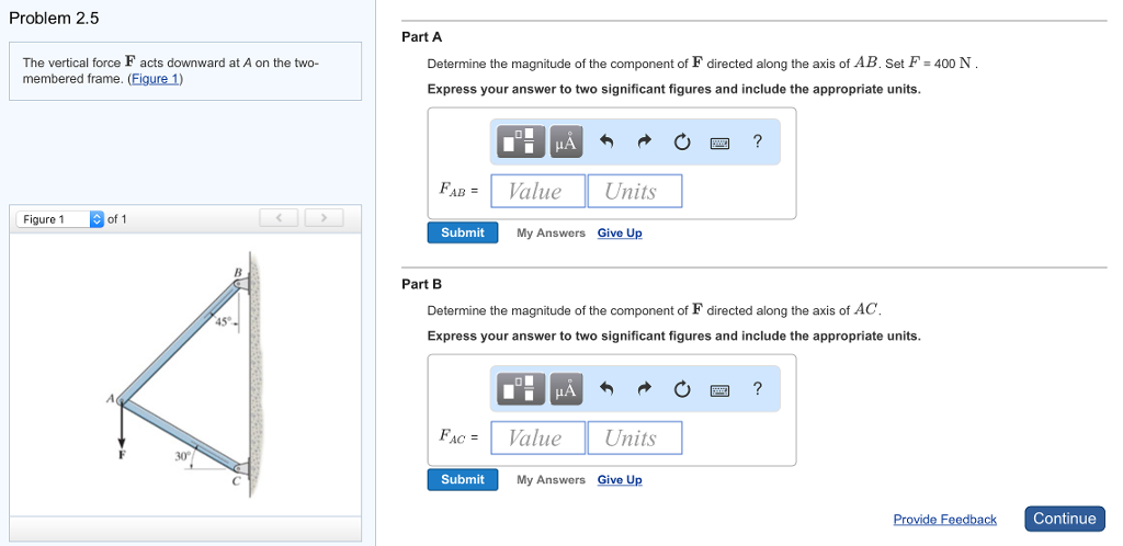 Solved The vertical force F acts downward at A on the | Chegg.com