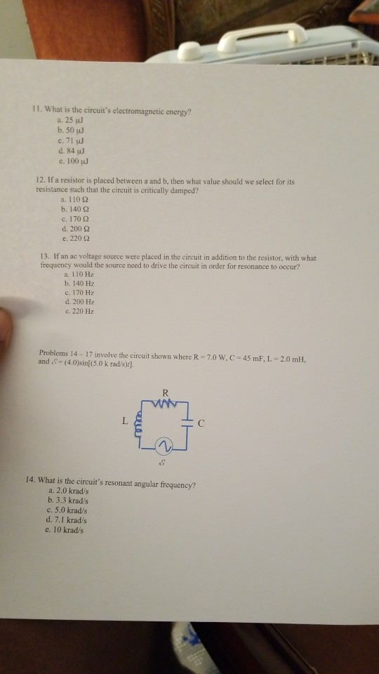 Solved I. Short Answer Multiple Choice 1.The SI unit of | Chegg.com