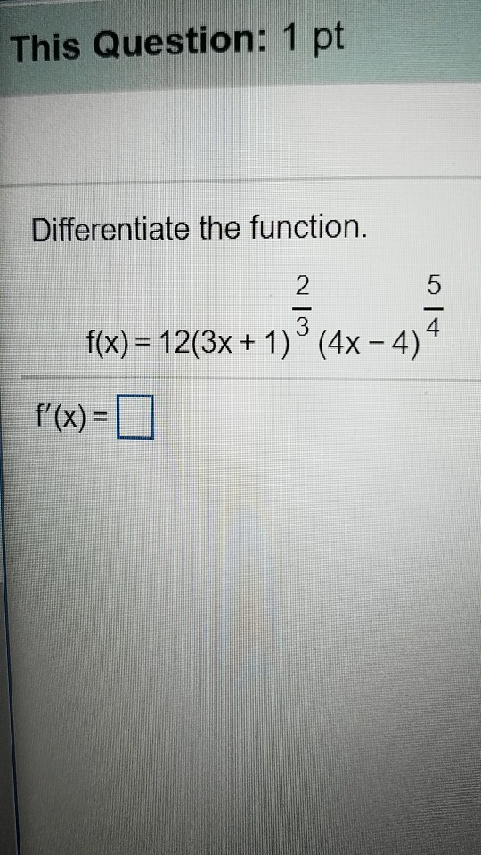 solved-differentiate-the-function-f-x-12-3x-1-2-3-chegg