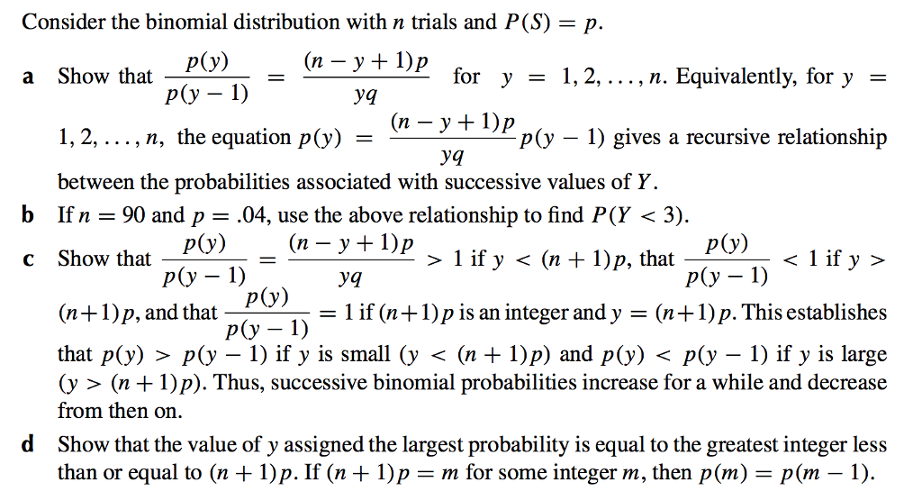 a binomial distribution has 100 trials