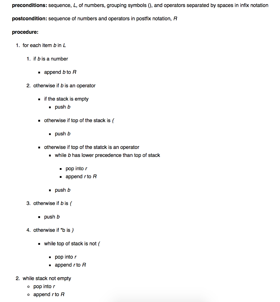 Solved Write a baisic java code for infix arithmetic | Chegg.com