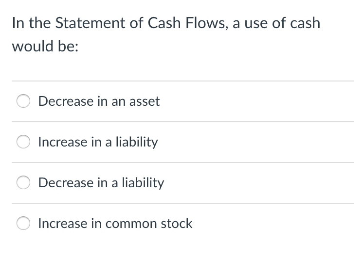 statement of cashflows decrease in accounts receivable