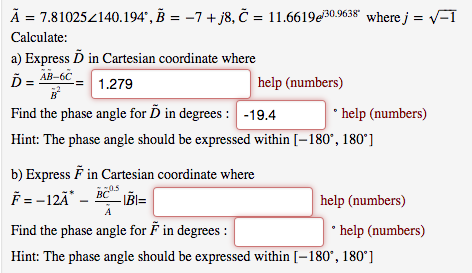 Solved 30.9638' 7.81025 140.194 ,B 1 1.6619e where j | Chegg.com
