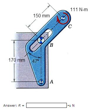 Solved The light bracket ABC is freely hinged at A and is