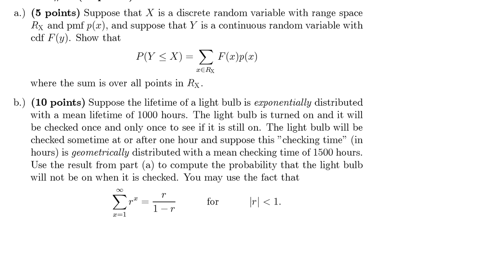 Solved Suppose That X Is A Discrete Random Variable With