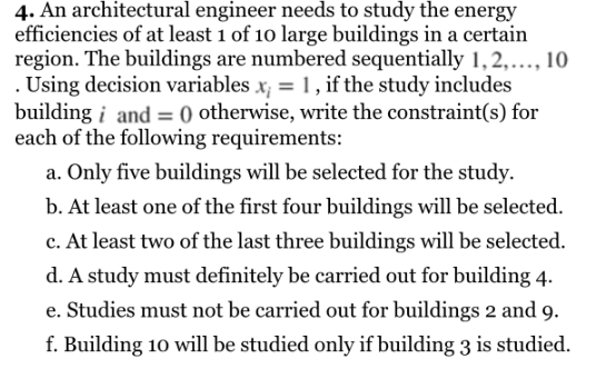 An architectural engineer needs to study the energy | Chegg.com