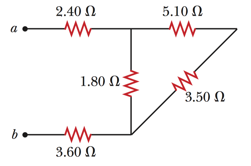 Solved Find the equivalent resistance between points a and b | Chegg.com