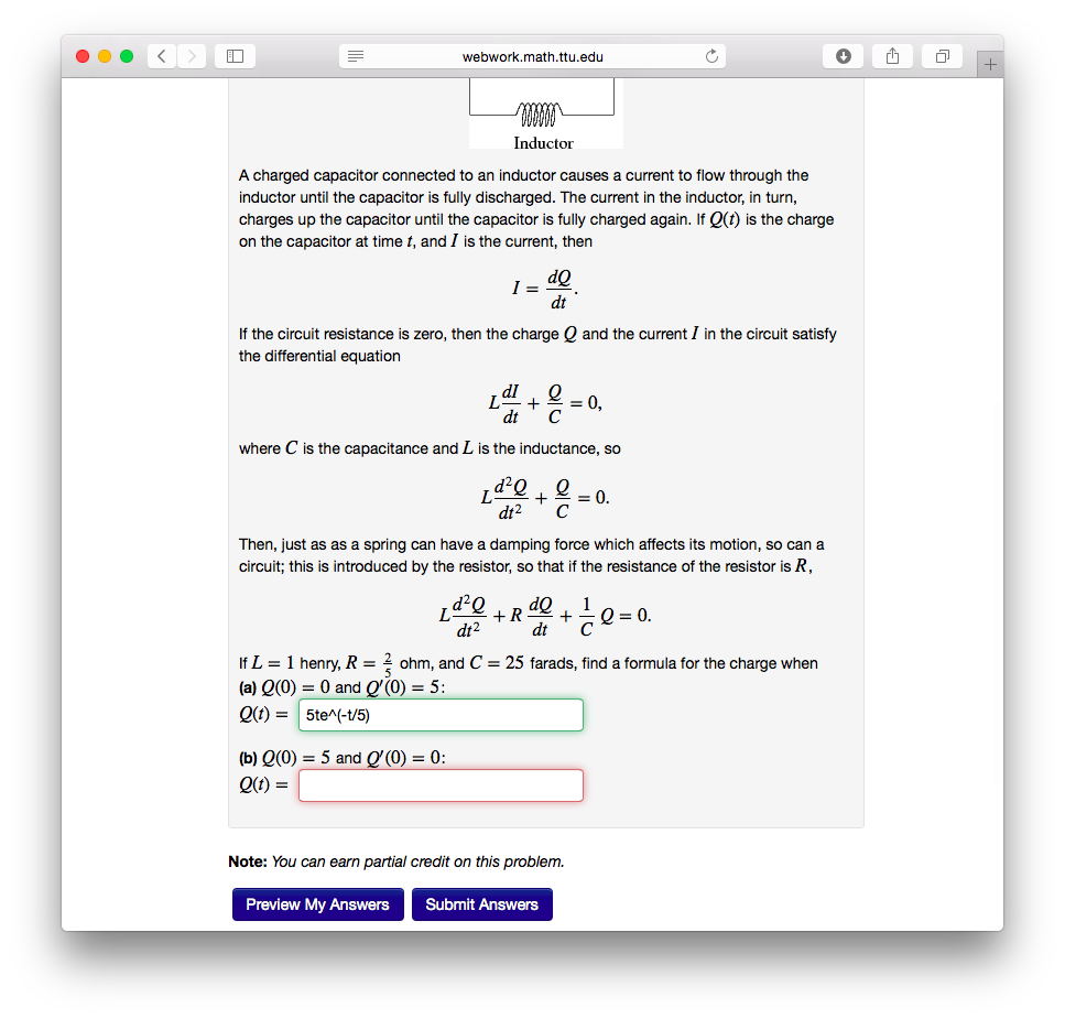 Solved Webwork.math.ttu.edu MAA MATHEMATICAL ASSOCIATION OF | Chegg.com