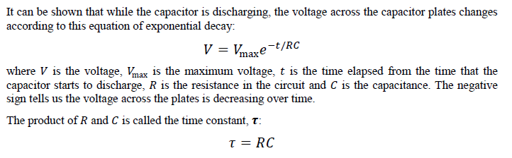 Solved Charging and discharging a capacitor Given | Chegg.com