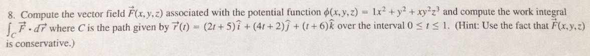 Solved Compute The Vector Field F X Y Z Associated With The Chegg Solved Compute The Vector Field F X Y Z Associated With The Chegg