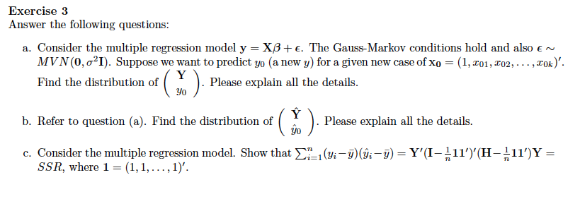 Exercise 3 Answer the following questions: a. | Chegg.com