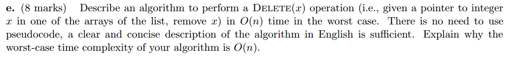 Solved (36 marks) Consider the following data structure for | Chegg.com