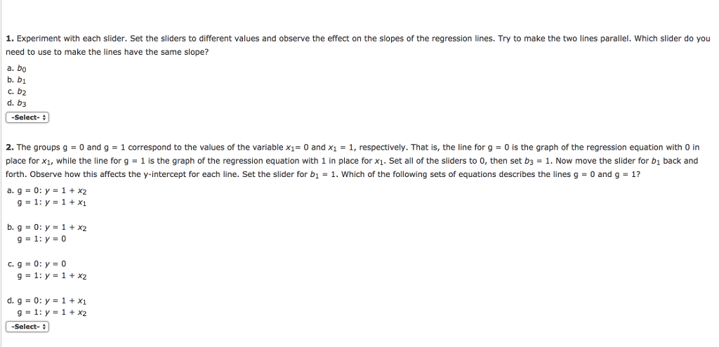 Regression Analysis: Interactions Conceptual | Chegg.com