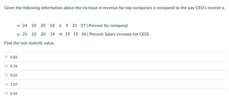 Solved Given the following information about the increase in | Chegg.com