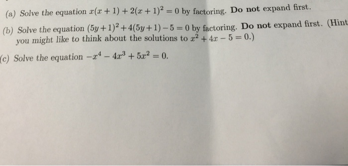 2x 2 50 x 2 1 solve by factoring