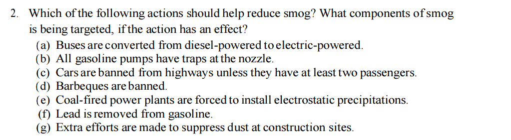 Solved Which of the following actions should help reduce | Chegg.com