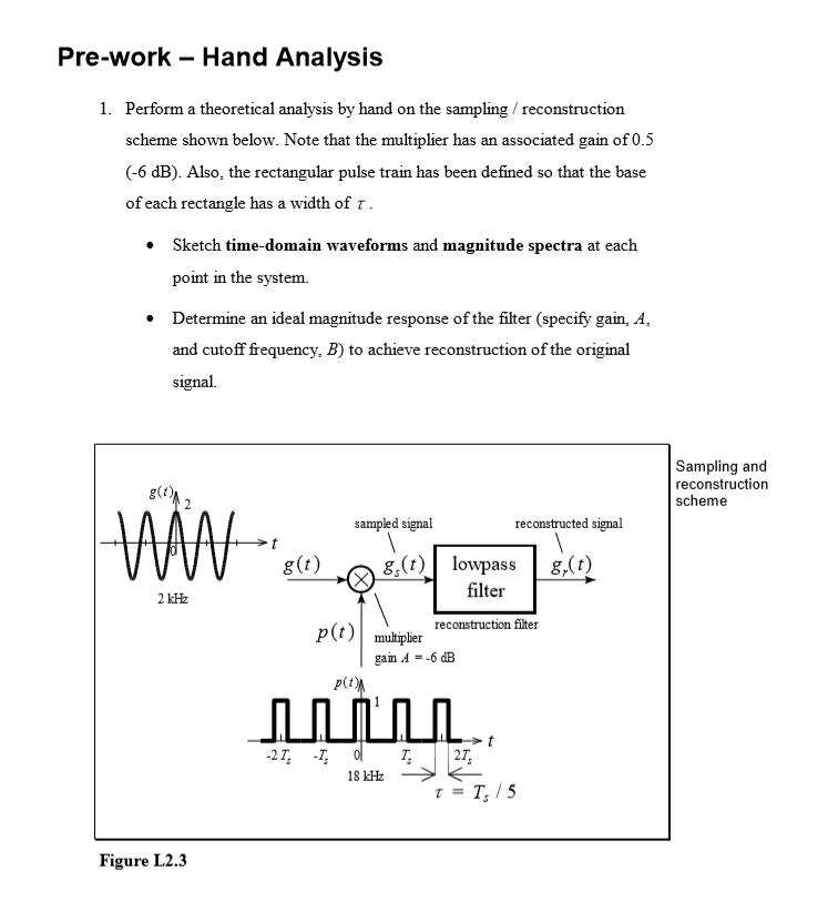 Solved Pre-work - Hand Analysis 1. Perform a theoretical | Chegg.com