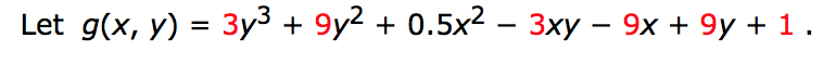 Solved Let G X Y 3y3 9y2 0 5x2 3xy 9x 9y