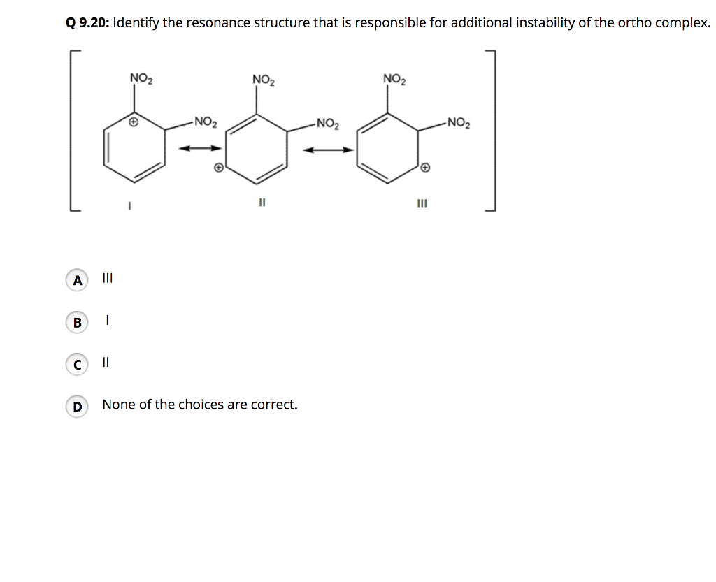 Solved Q9.20: Identify the resonance structure that is | Chegg.com