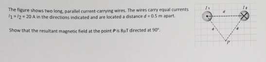 Solved The Figure Shows Two Long Parallel Current Carrying Chegg Solved The Figure Shows Two Long Parallel Current Carrying Chegg