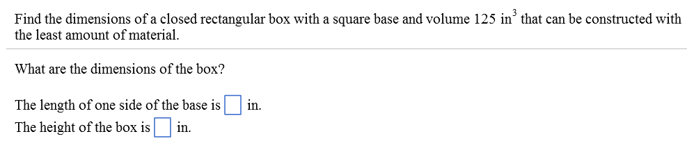 Solved Find the dimensions of a closed rectangular box with | Chegg.com
