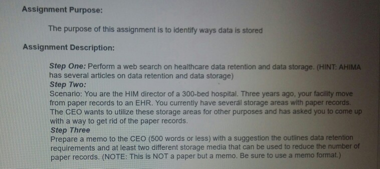 Solved Assignment Purpose: The purpose of this assignment is | Chegg.com