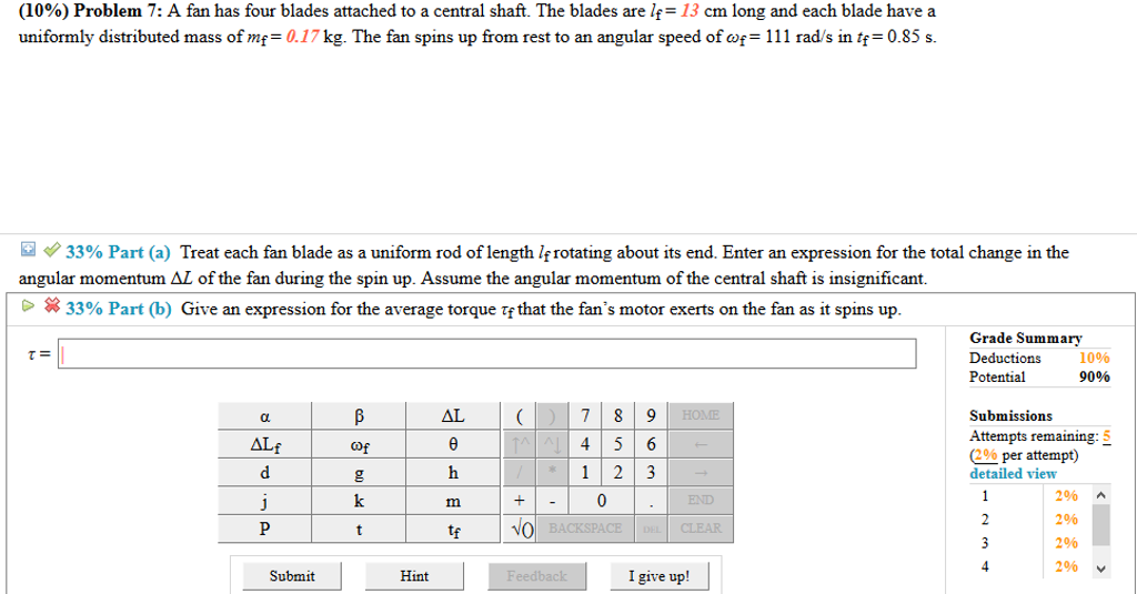 Solved Part b only please. The answer is not (4/3)mlf^2, | Chegg.com