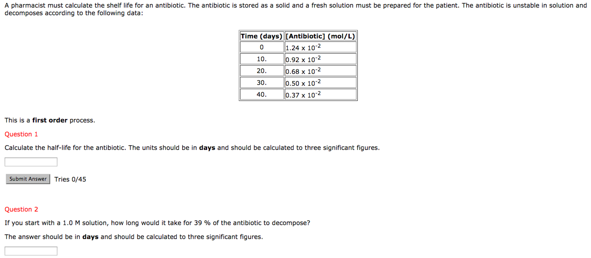 Solved A pharmacist must calculate the shelf life for an