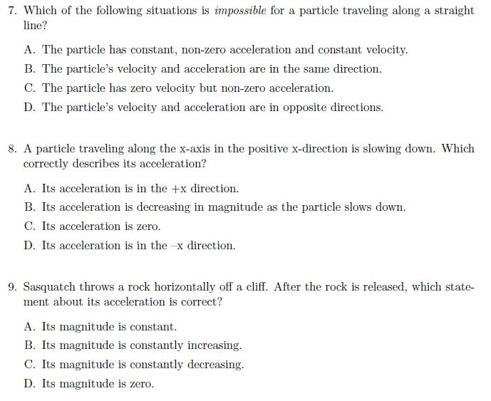 Solved Which of the following situations is impossible for a | Chegg.com