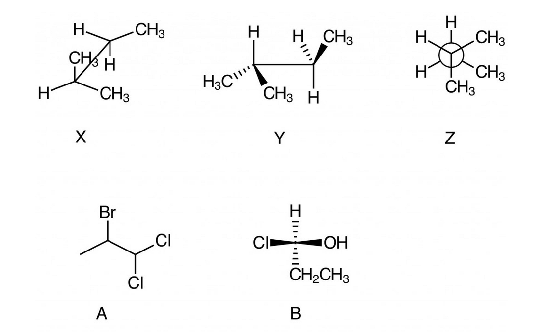 Solved 1A. Structures X, Y, and Z are: pentane | Chegg.com