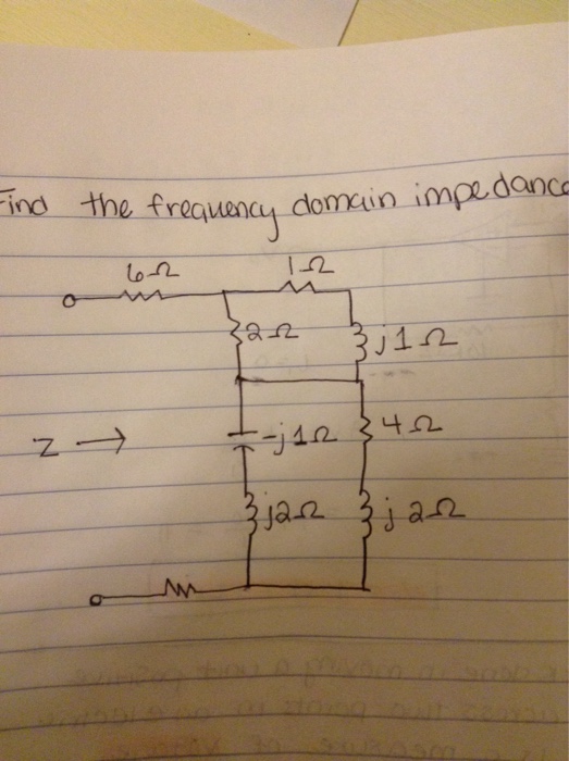 Solved Find the frequency domain impedance