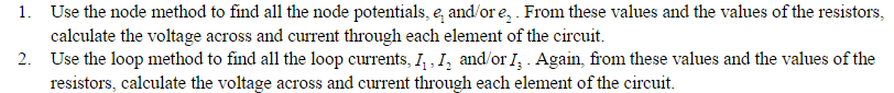 Solved Use the node method to find all the node potential e | Chegg.com