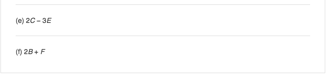 Solved Problem a +2b 2a b find a, b, c, and d. let 31, B=12 | Chegg.com