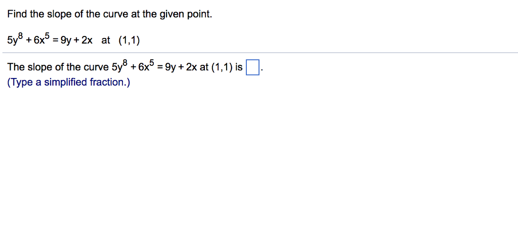 solved-find-the-slope-of-the-curve-at-the-given-point-5y-2x-chegg