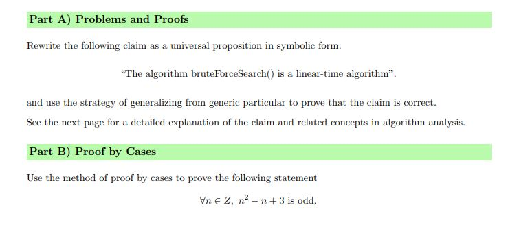 solved-part-a-problems-and-proofs-rewrite-the-following-chegg