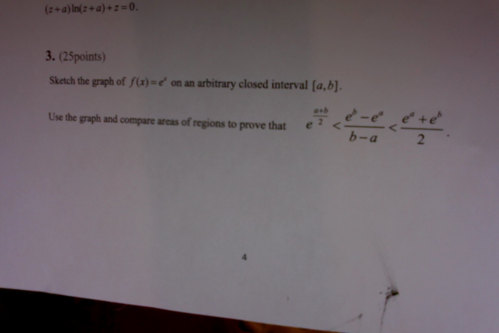 Solved Sketch The Graph Of F X E X On An Arbitrary