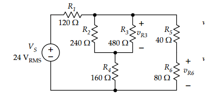 Solved For the circuit shown below, VS is a sinusoid with | Chegg.com
