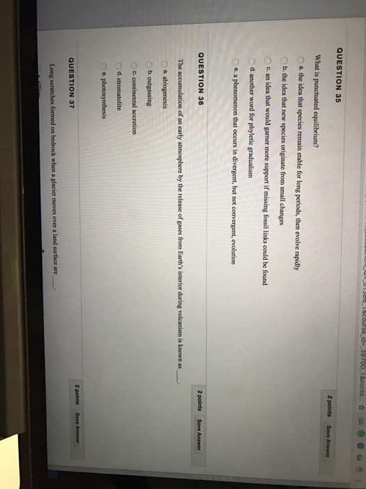 Solved What Is Punctuated Equilibrium The Idea That Chegg