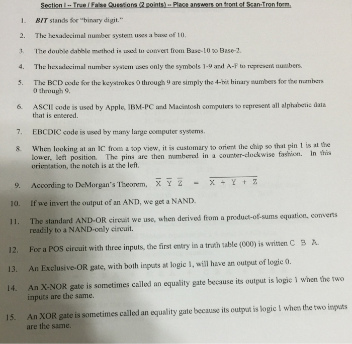 Solved BIT stands for"binary digit." The hexadecimal number
