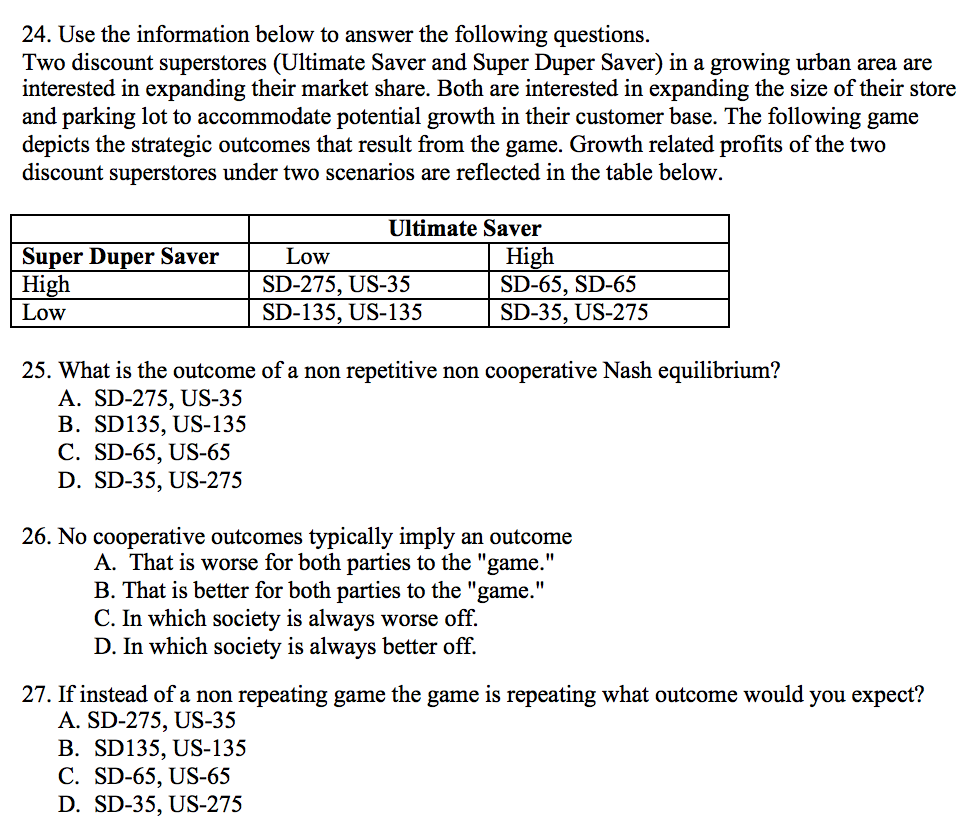 Solved Use the information below to answer the following | Chegg.com