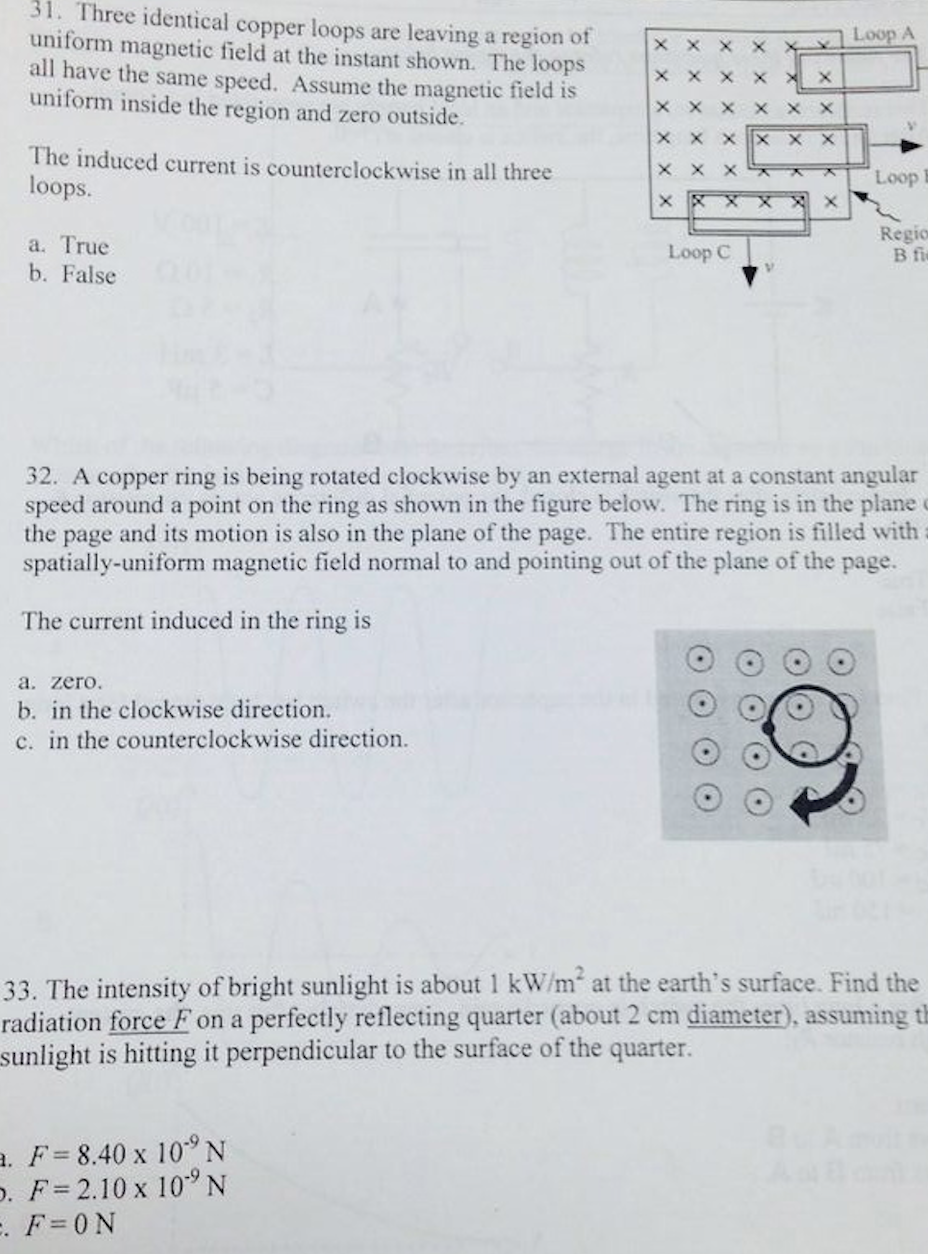 solved-a-copper-ring-is-being-rotated-clockwise-by-an-chegg