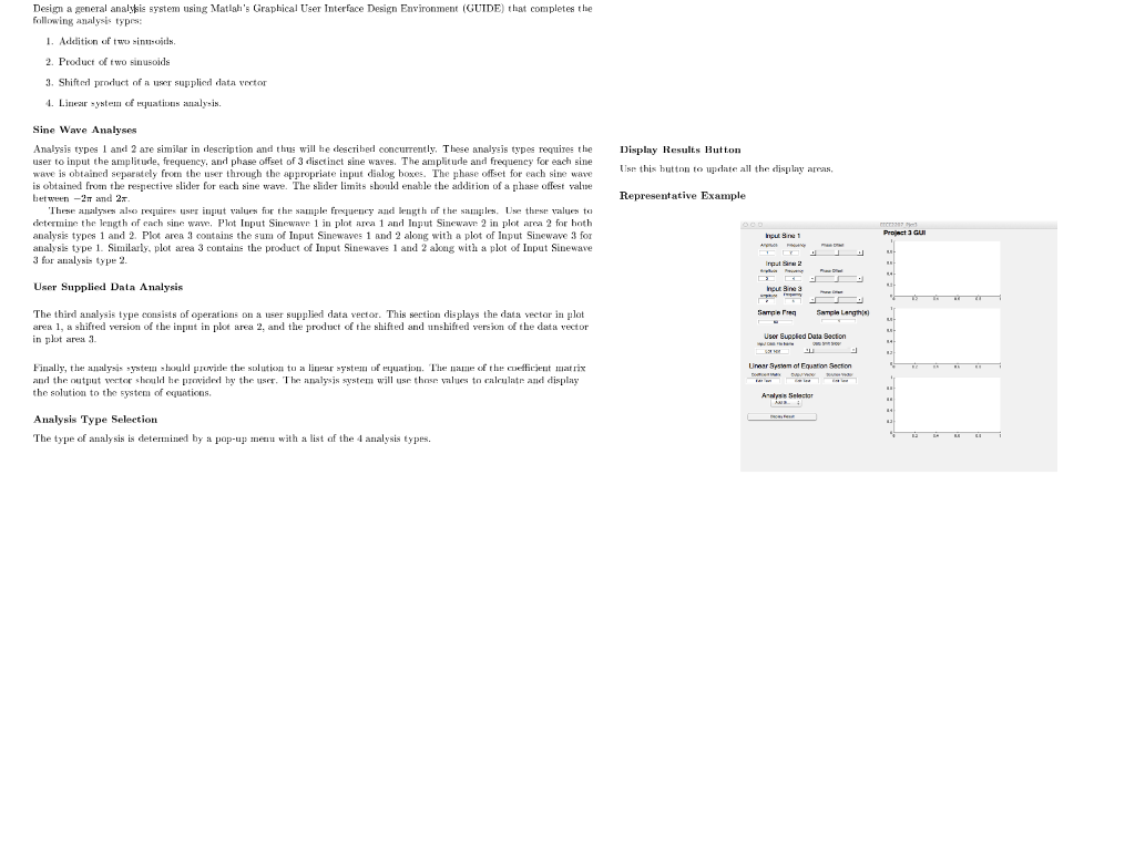Design a general analysis system using Matlab's | Chegg.com