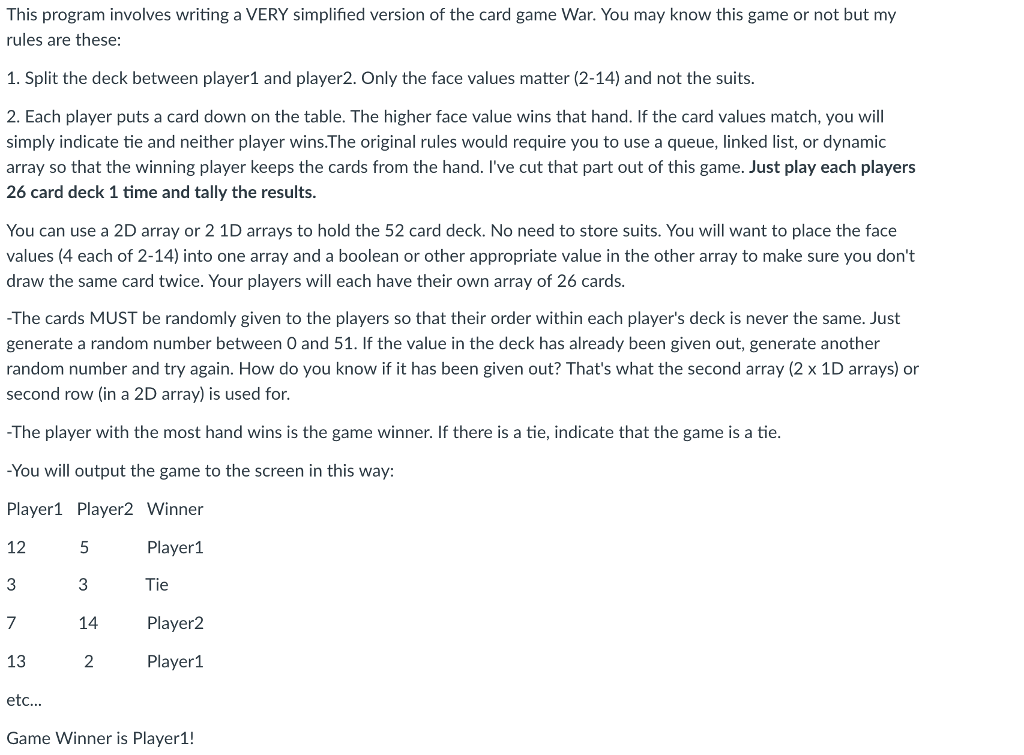 Solved This program involves writing a VERY simplified | Chegg.com