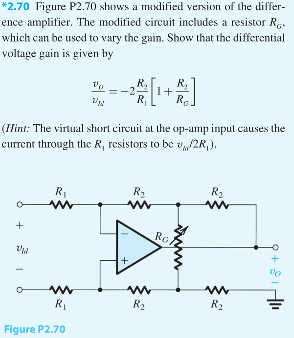 Solved Figure P2.70 shows a modified version of the | Chegg.com