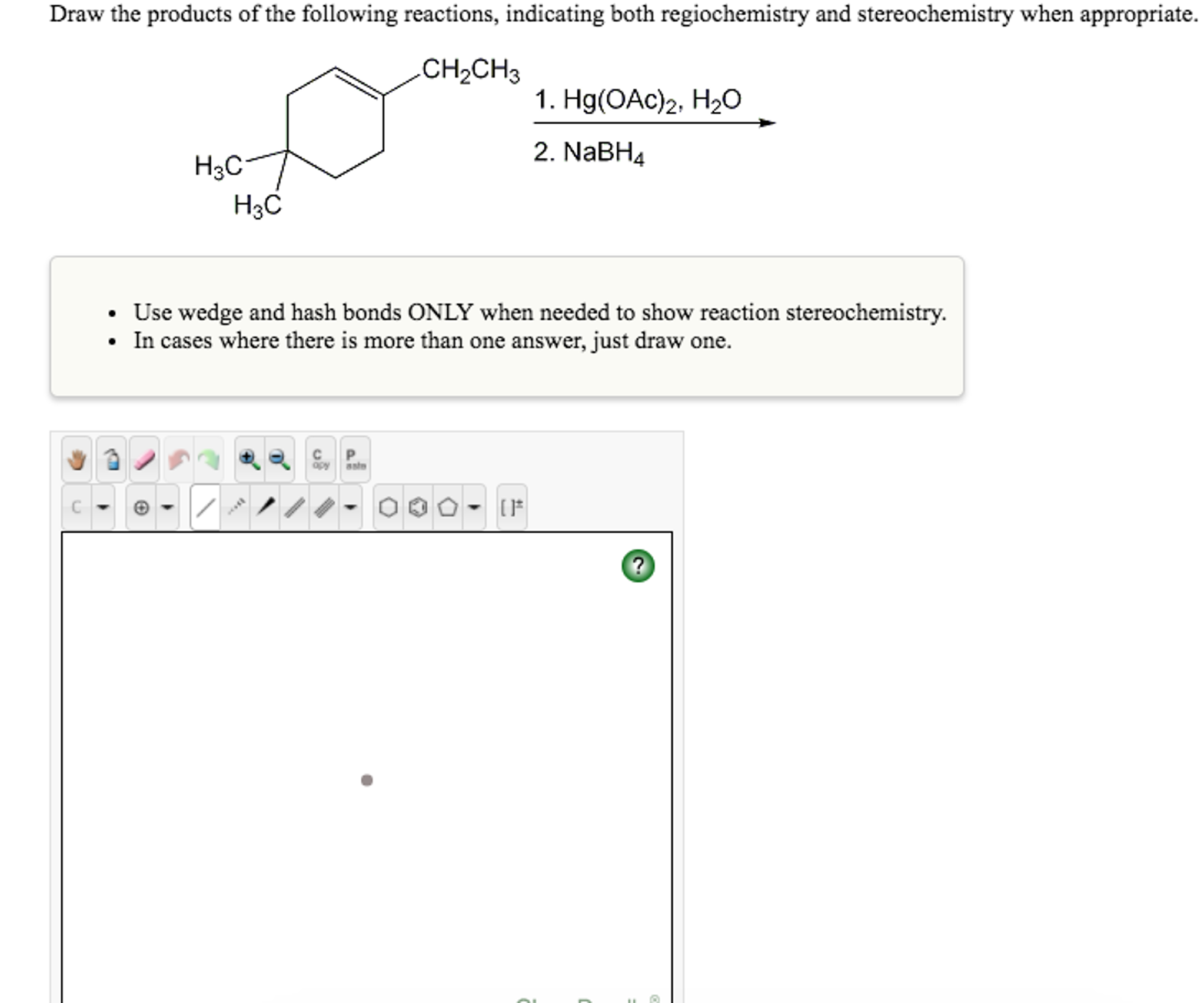 Solved Draw the products of the following reactions,